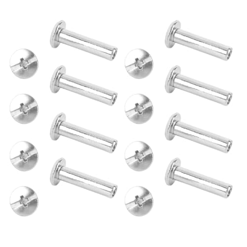 Aramox M2 Set de Remaches Acero Inoxidable Cabeza Plana Redonda para Construcción y Carpintería, 100 Pares, Versátil miniatura 4