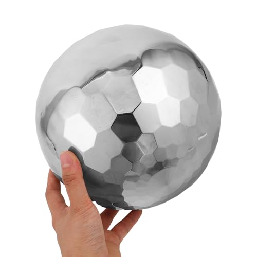 Boule décorative en acier inoxydable argenté surface miroir très polie pour extérieur - 5