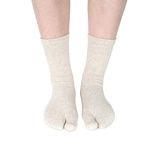 Womens tabi geta shoes socks ankle (Crew 3 Pairs) YH color2