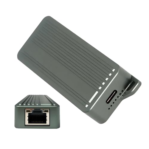 CY Adaptador de Cable de Red LAN Ethernet USB C Tipo C USB4 USB3.2 Gen2 a 10 Gbps GBE Gigabit 10000 Mbps 5 Gbps 2,5 Gbps RTL8159 para computadoras de Escritorio, portátiles y NAS