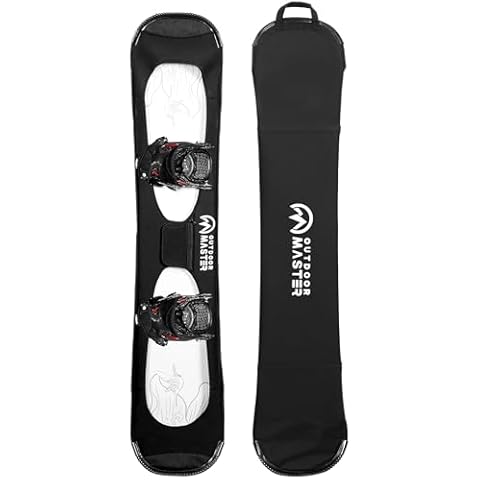 OutdoorMaster Snowboard Sleeve with Rubber Bumpers Cover