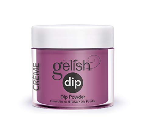 Gelish Powder Dip Collection (Plum And Done) Purple Nail Dip Powder, Vibrant Color, Professional Quality, High Shine, Chip-Resistant, 0.8 ounce.