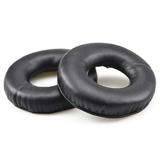HualuBro ersättande öronkuddar öronkuddar fodral för Sennheiser HD25-1, HD25, HD 25, HD25-II, HD25SP, 25SP-II hörlurar, Svart