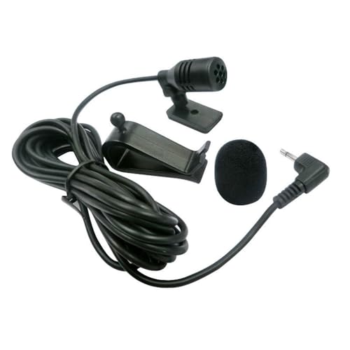 Compact Car Microphone, 3.5mm Jack Clip-On Mini Lavalier Wired Mic, Instant Plug-and-Play Connectivity for Smartphones, Cameras, Amplify Audio for Cars, Vehicles, Enhanced HD Voice Capture, Compat