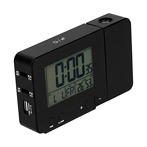 Reloj de proyección para techos oscuros con alarma multifunción y pantalla LCD 2