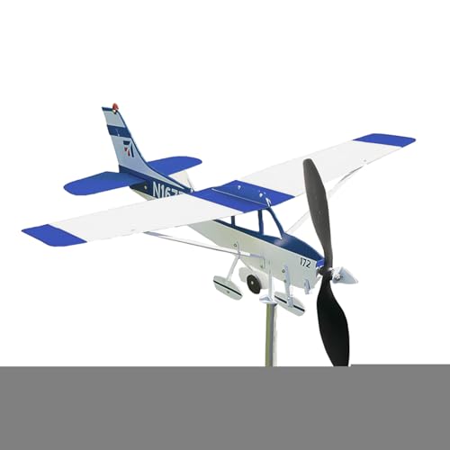 Indicateur de direction du vent avec hélice rotative et base de montage stable - 8