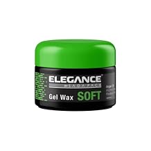 Elegance Soft Wax, 3.38 Oz, Soft Hold Hair Styling Wax, Clear Texture with Moisturizing Argan Oil, Natural Look