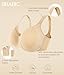 BRABIC Minimizer Bras for Women with Supportive Underwire Unlined Full Coverage Seamless Nude T-Shirt Bra(36C, Light Nude)