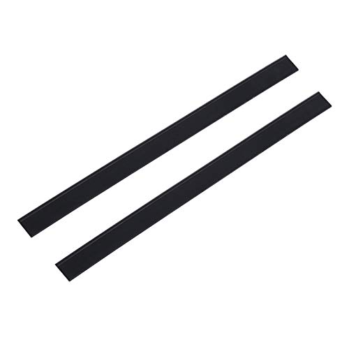 Image of 2Pcs Rubber Squeegee Replacement Blades, 250mm /280mm Squeegee Rubber Accessory Black Squeegee Replacement Rubber for Glass Doors Windows Bathroom Car Windshield (2 Pcs 250mm Blade)