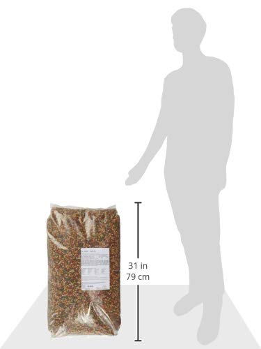 AquaForte Hochwertiges schwimmendes Grundfutter für Zierfische 15 kg (± 40 Liter) Medium Pellets 6mm, Vier verschiedene Fischpellets, Rohprotein: 32,3%, Rohfett: 4%, Rohzellulose: 4,5%, Rohasche: 5,6% – Bild 3