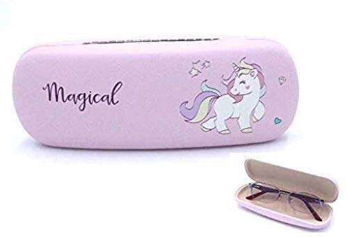 Stylie Modern Alternatives (1 Piece Random Design) Unicorn Hard Case Specs/Glares Cases For All Ages Groups(SMALL) - Ima
