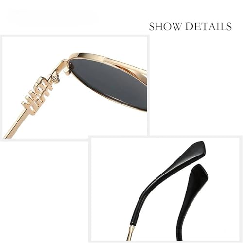 Retro Sunglasses for Men and Women Fashion Small Frame Decorative Sunglasses (Color : B, Size : 1)2
