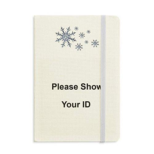 Carnet épais Please Show Your ID écriture reliure durable noire
