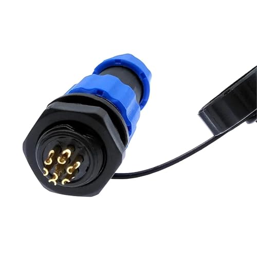 Conector SP13 impermeable de 3 pines con brida para cables eléctricos 4