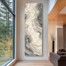 Tableau abstrait étroit de 70x210cm pour décoration de chambre moderne - 4