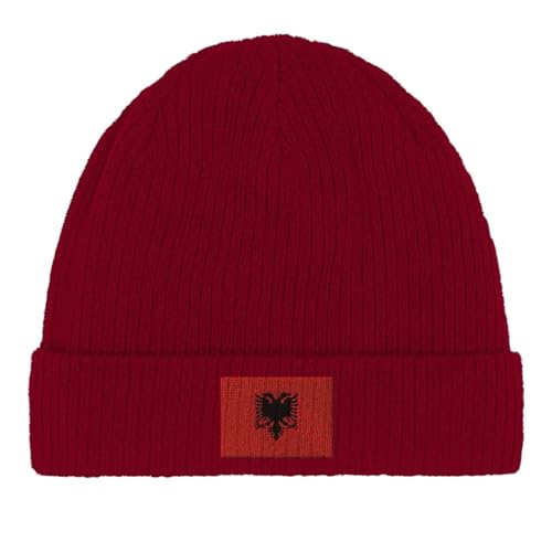 Bonnet en coton drapeau de l'Albanie idée cadeau original