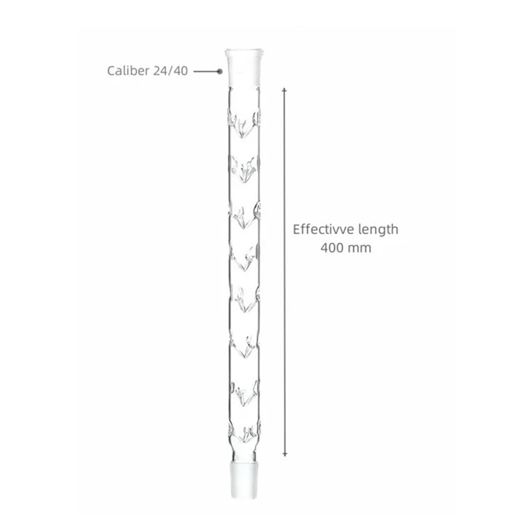 Attrezzature e forniture di laboratorio Martello a colonna Vigreux a forma di spina Lunghezza 400 mm Calibro 24/40