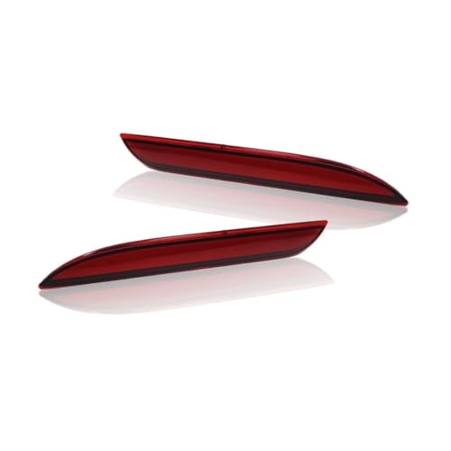 AEDNX 2pcs Tail Light Assembly Set Rear Side Black Red Smoked Lamp Kit for Ford for Mustang 2015-2017 Smoke/Tinted-Lens 12V RRLBLLKFFM2