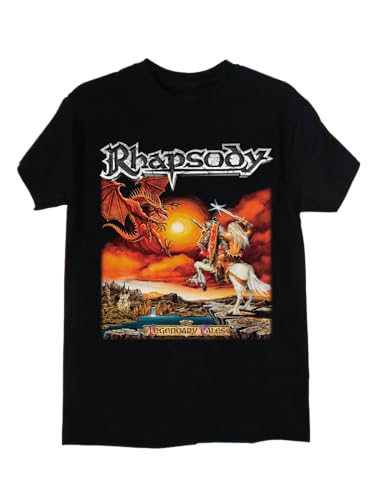 Rhapsody Legendary Tales New Black T-Shirt BlackLarge