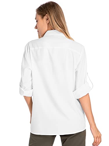 Women's UPF 50 Long Sleeve Sun Protection Shirts Quick Dry Outdoor Fishing Hiking Travel Shirt2