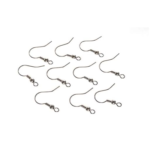 Jewelry Designer 72 peças de anzol de aço com acabamento bruto, 20 mm
