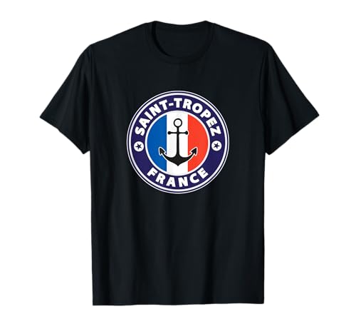 Saint Tropez France Beach Vintage Voile Vacances Souvenir T-Shirt