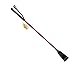 Riding Crop for Horse (Fuchsia) (24 Inch) Fiberglass Shaft with Leather Single Slapper