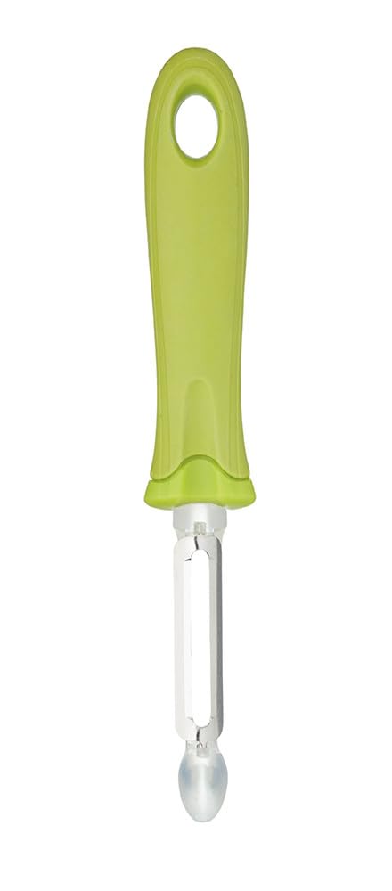 Kitchencraft Green Healthy Eating Soft-Grip Swivel Potato Peeler, 19 Cm (7.5")
