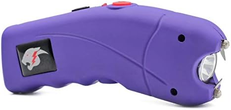 Día Cero supervivencia púrpura ciclón recargable pistola aturdimiento w/linterna LED