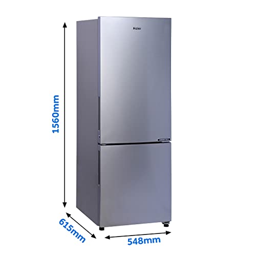 Image of Haier 256 L 2 Star Convertible Bottom Mounted Refrigerator (HEB-25TGS, Moon Silver)