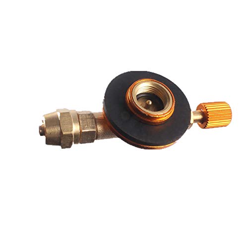 Conjunto de válvula inflável, Romacci Fogão ao ar livre Fogão de acampamento Adaptador de reabasteci