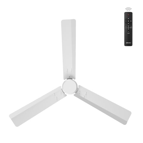 Image of Bajaj Classico Sleek 5S 1200MM(48) BLDC Ceiling Fan with Remote|BEE 5 Star Rated Energy Efficient|Saves upto 57% on electricity bills|Sleek Compact Design|High Air Delivery|2Yr Warranty|Base White