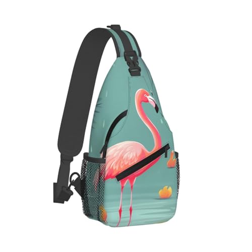 Bolsa cruzada de pecho para hombre negra tipo sling miniatura 2