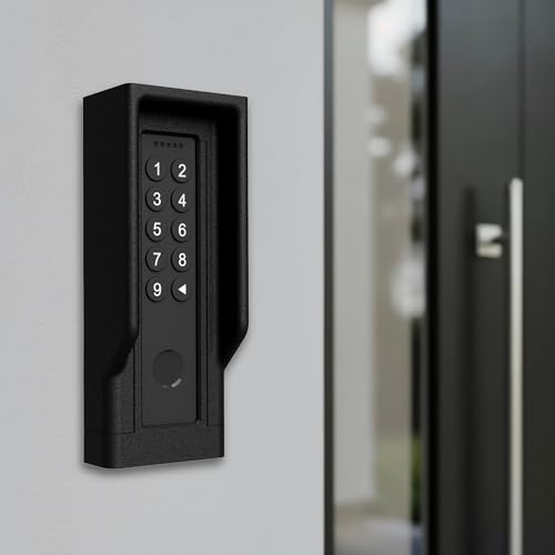 Wandhouder voor Nuki Keypad 2 - Accessoire voor Nuki smart lock - Frame voor vingerafdruklezer - Slimme entree - Zwart - Afbeelding 3