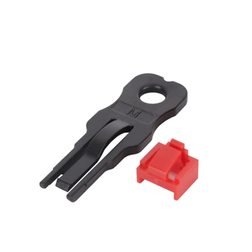 ACOLY 25 Stück rote RJ45-Port-Schloss- und Staubschutzkappen – Ethernet-LAN-Hub, staubfreie Kappe mit 2 Schlüsseln zum Entfernen