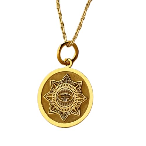 Pendentif pièce œil protecteur LK_PNDN_0581, le cadeau unisexe idéal
