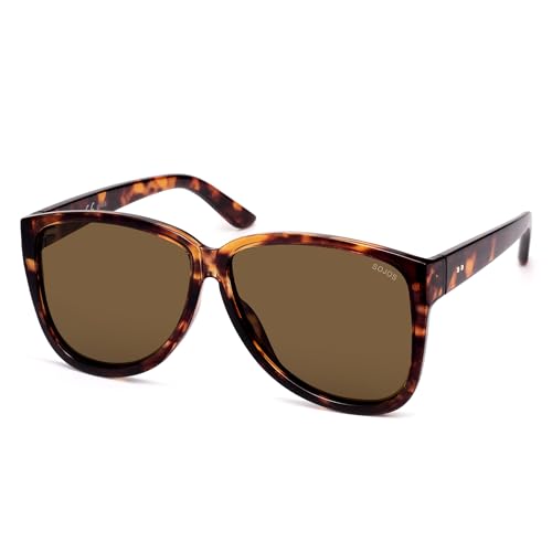Image of SOJOS Trendy Big Oversized Polarized Sunglasses Womens Mens, 70s 80s Retro Vintage Pilot Shades SJ2643