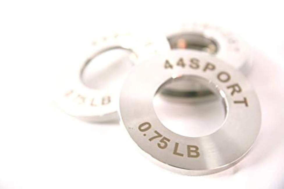 44SPORT Olympic Fractional Steel Plates -Pair of 1/4, 1/2, 3/4, 1 lb Weights (8 Total)