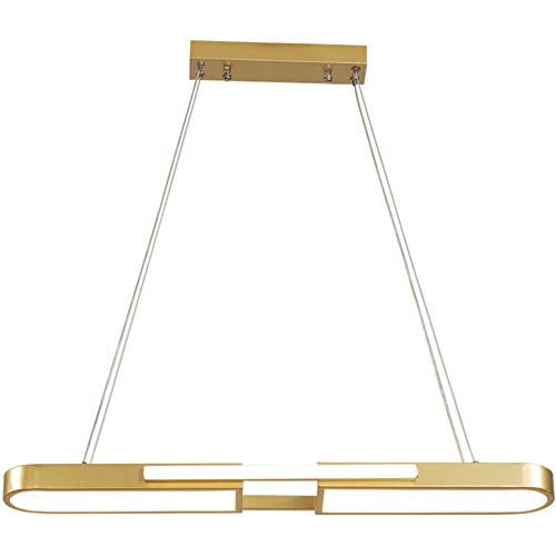 Lustre en or LED moderne fini les pièces sombres avec la suspension 48W