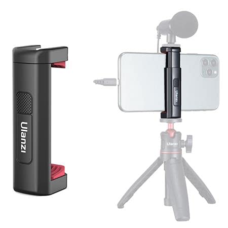 Adofys Ulanzi ST-19 Phone Tripod Mount with Cold Shoe Mount for Microphone LED Video Light 1/4'' Tripod Screw for iPhone12/ 11/Pro/10/8 Samsung Galaxy OnePlus Google Pixel Vlog Vlogging