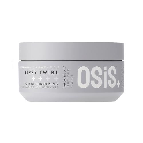 Schwarzkopf Professional OSiS Tipsy Twirl Curl Jelly For Natural Waves And Curls Strong Definition Non Crunchy Texture Lightweight Volume Protects Against Humidity Medium Hold 300 ml