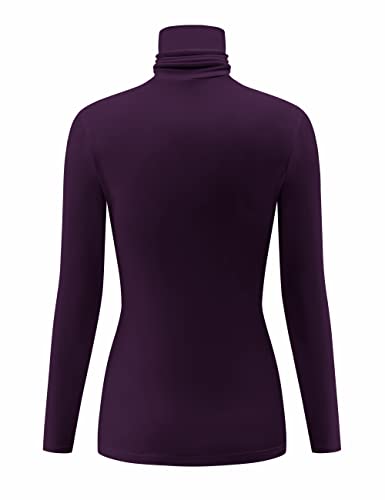 Image of Kindcall Casual Turtleneck Tops Lightweight Long Sleeve Soft Thermal Shirts for Women