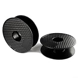 Leere Kabeltrommel für Weihnachtsbeleuchtung, Seile, Ethernet-Kabel, 200 mm Durchmesser, schwarze ABS-Drahtwickeltrommel mit leichtem und kompaktem Design