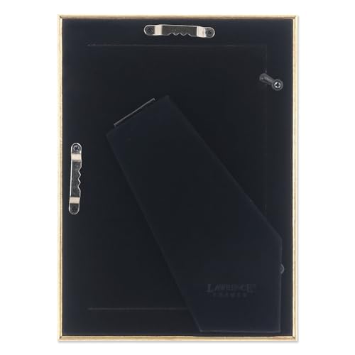 Lawrence Frames Sutter Burnished Picture Frame, Gold, 4x6