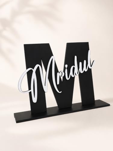 Image of HBH Personalized Monogram Keepsake with Initial Decor Accent