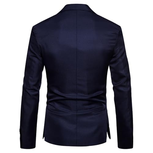 Mens Casual Blazer Lightweight Business Suit Jacket Vintage Classic Textured Basic Tops Work Outdoor Sports Outfits3