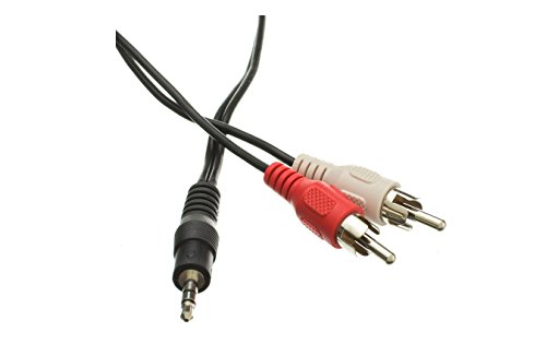 CableWholesale 6-Feet RCA Male/3.5mm Stereo Male Cable (2RCA-STE-6)