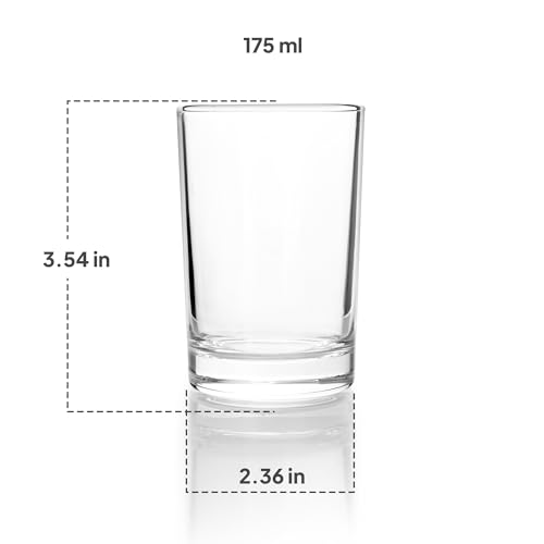 Image of CELLO Liberty Glass Set of 6 Pcs 175ml, Transparent | Freezer & Fridge Safe, Leadfree Dishwasher Safe Toughened Crystal Clear Glasses Set For Drinking Water Juice Milk Cocktail Mocktail Coldrinks Soda