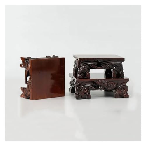Socle de fleurs carré en bois pour stabiliser les pots de bonsaï instables