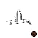 Newport Brass 3-997L/ORB East Linear Triple Handle Roman Tub Faucet with Handshower and Metal Lever Handl, Hand Relieved Oil Rubbed Bronze